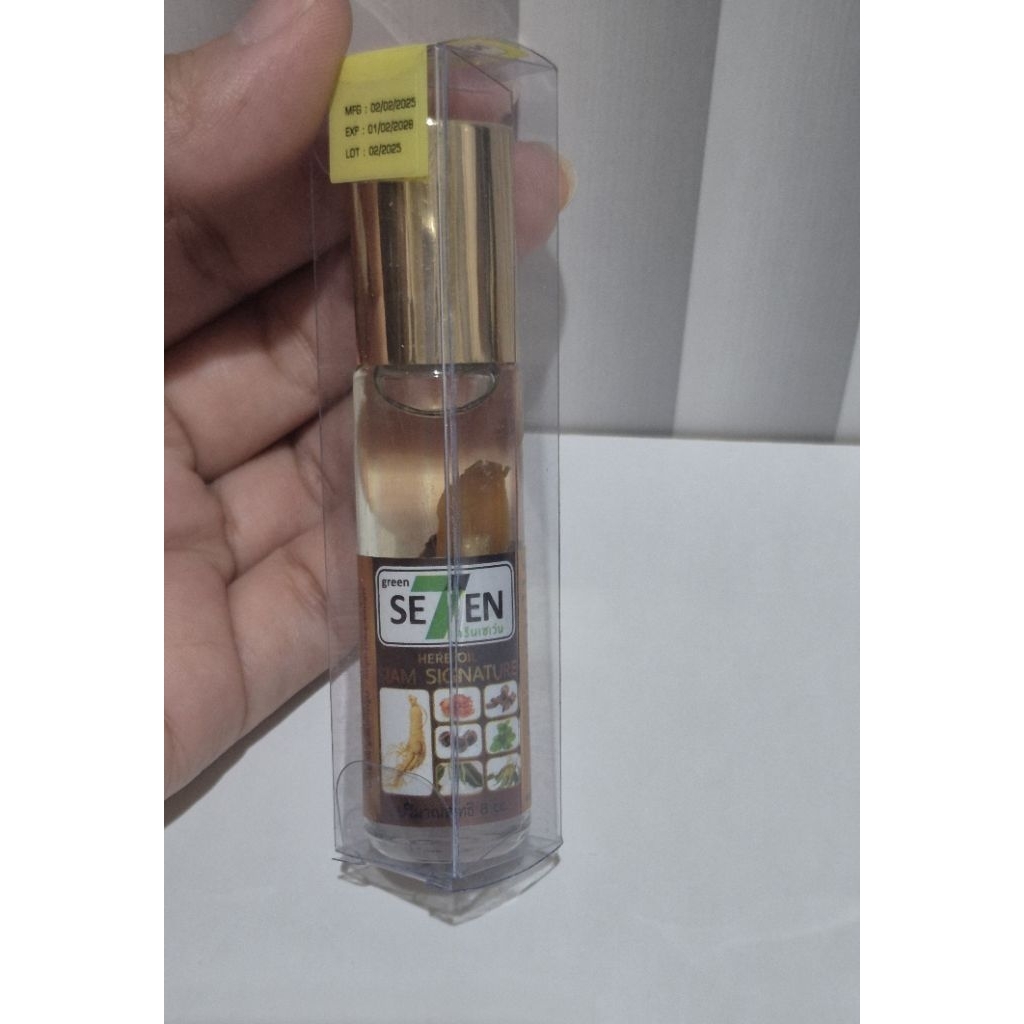 TERMURAH Green Se7en Herb Oil Roll On Bkk - Siam Signature 8 cc
