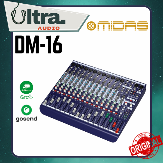 MIDAS DM16 / DM 16 16-Input Analog Live and Studio Mixer ORIGINAL