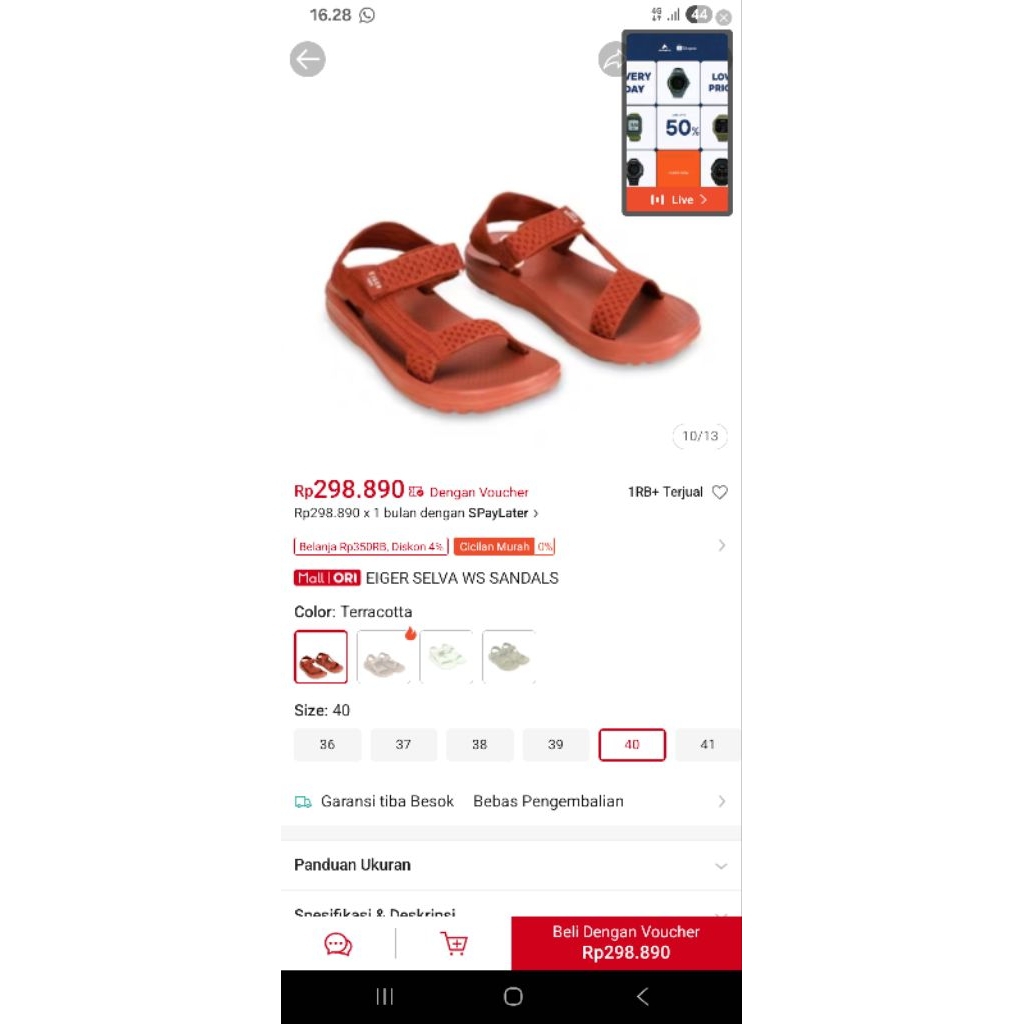 sandal Eiger wanita