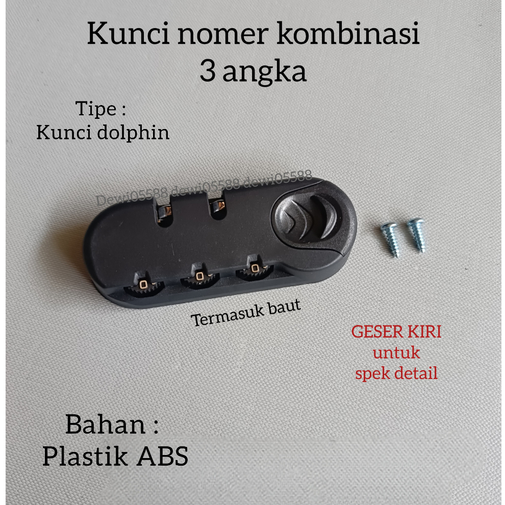 Kunci koper, Gembok koper, Gembok kombinasi koper, Kunci kombinasi koper, kunci kode koper, Kunci ko