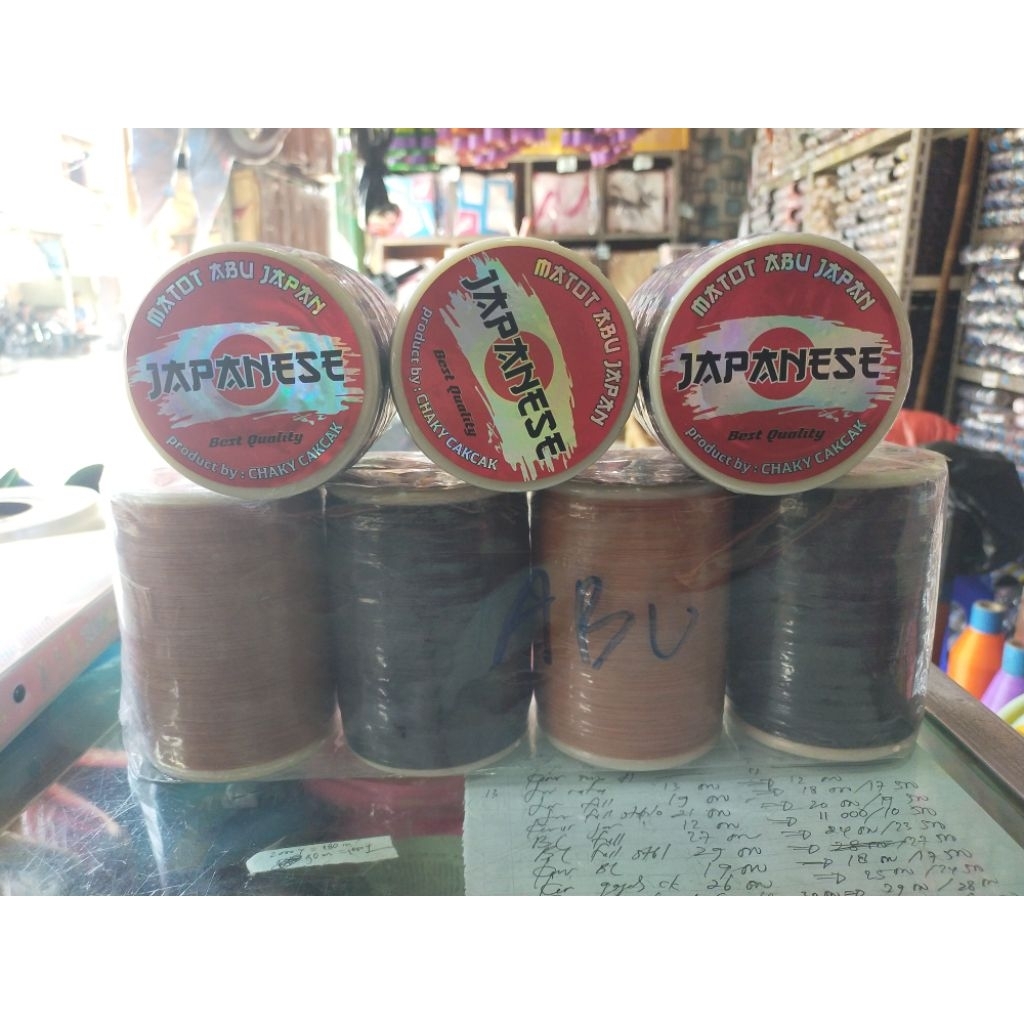 BENANG GELASAN MATOT ABU JAPANESE 6000 YARD
