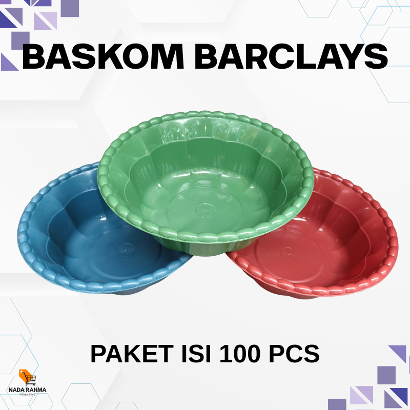 [100 PCS] Waskom Barclays 12 Tebal / Baskom Hajatan / Bak Berkat Besek Viral Best Seller