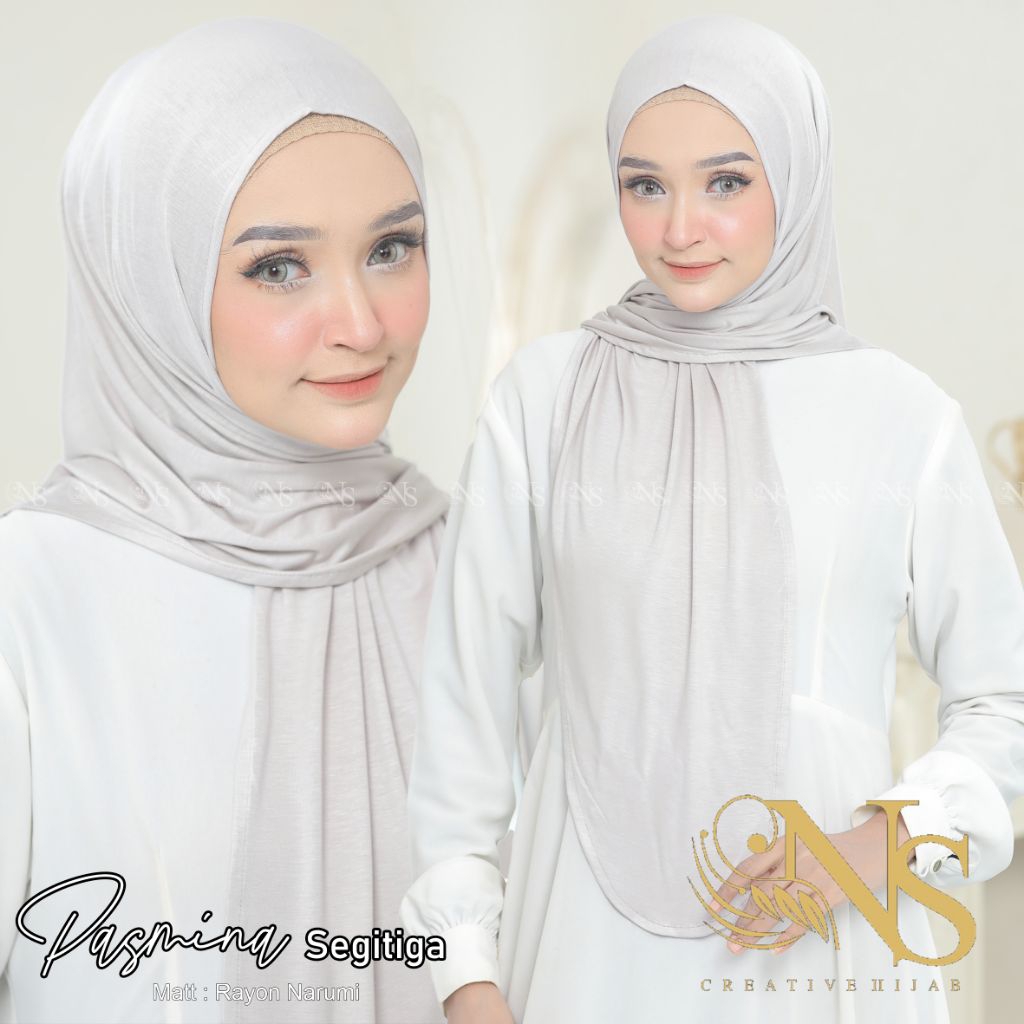 NS Hijab - PASHMINA INSTAN Rayon Narumi Jilbab Daily Simple Praktius Rayon Pashmina Premium by NS Hi