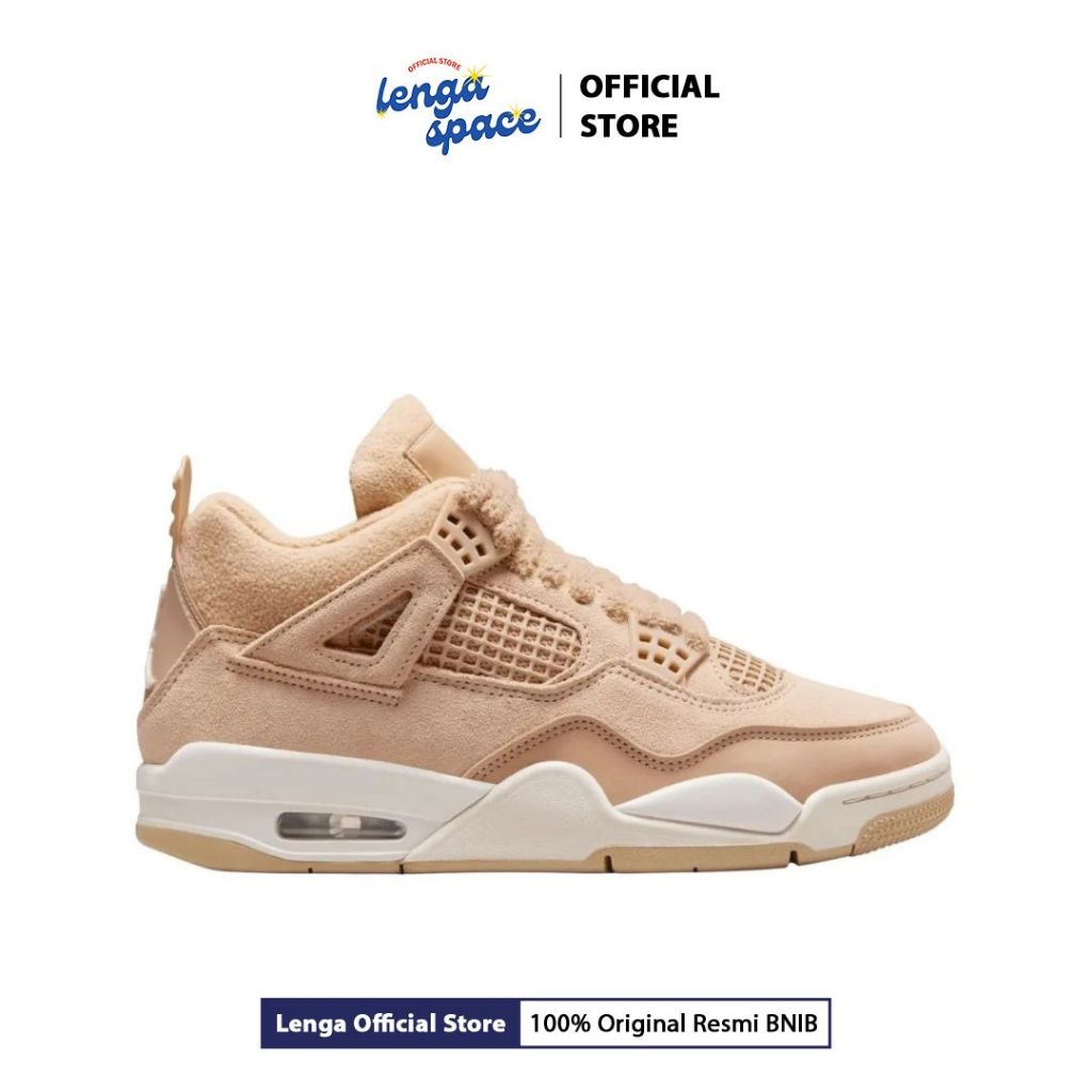 Sepatu Basket Wanita Air Jordan 4 Retro - Hemp (HV0823-200) Original