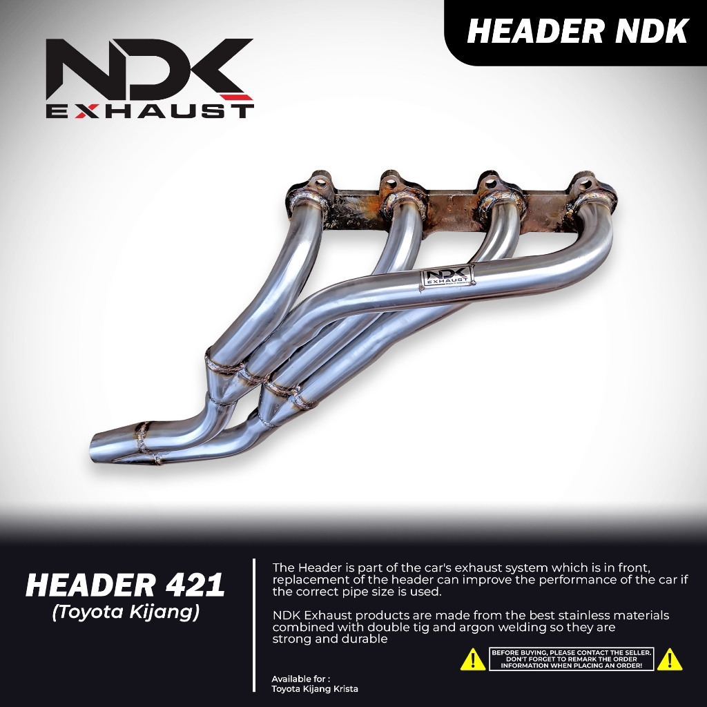 NDK HEADER KIJANG 2000 KIJANG KRISTA KNALPOT RACING BAGIAN HEADER UNTUK SEMUA KIJANG 2000CC NDK EXHA