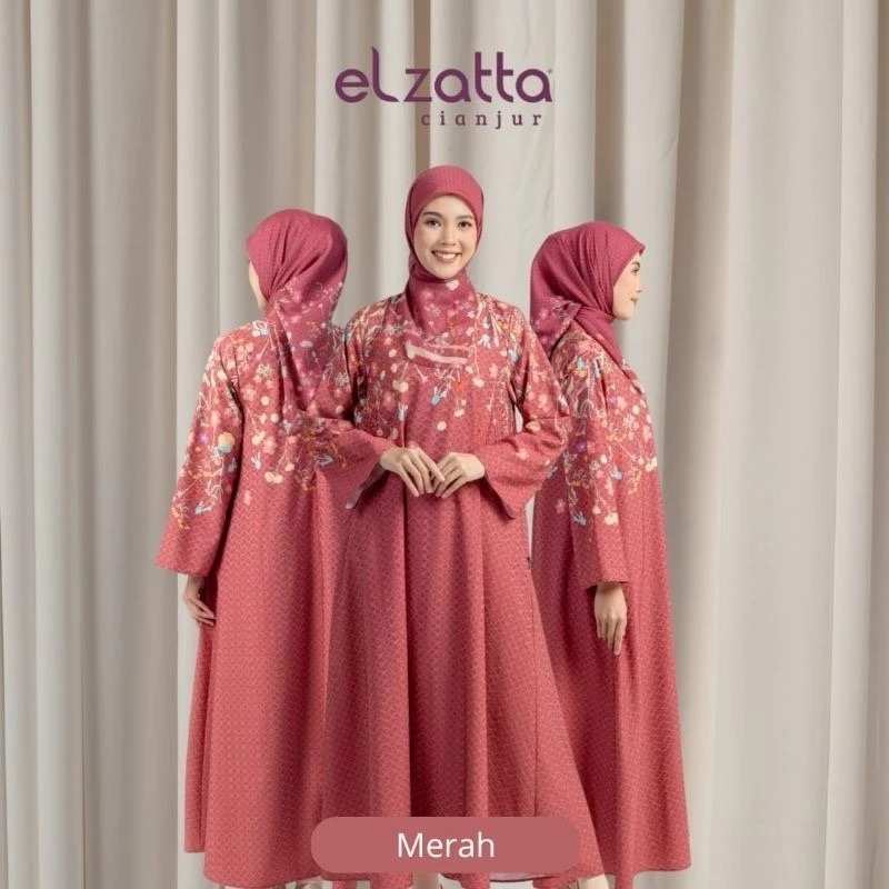 ELZATTA Gamis Kancing Florentia - Fashion Muslim Pakaian Dress Gamis Wanita Best Seller