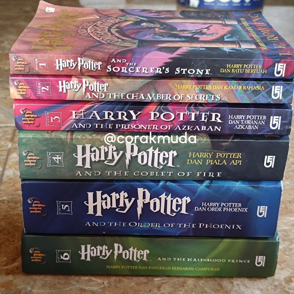 novel harry potter versi Indonesia preloved