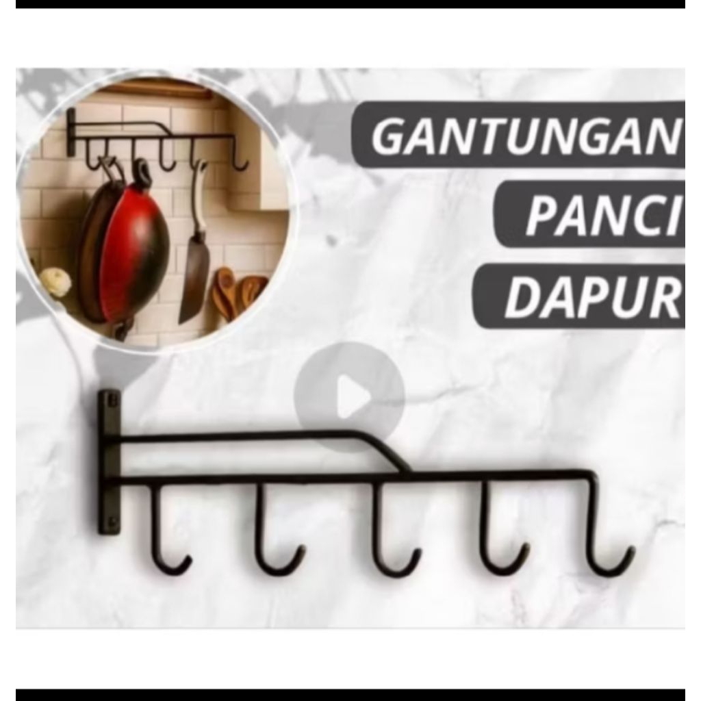 rak gantungan panci dapur