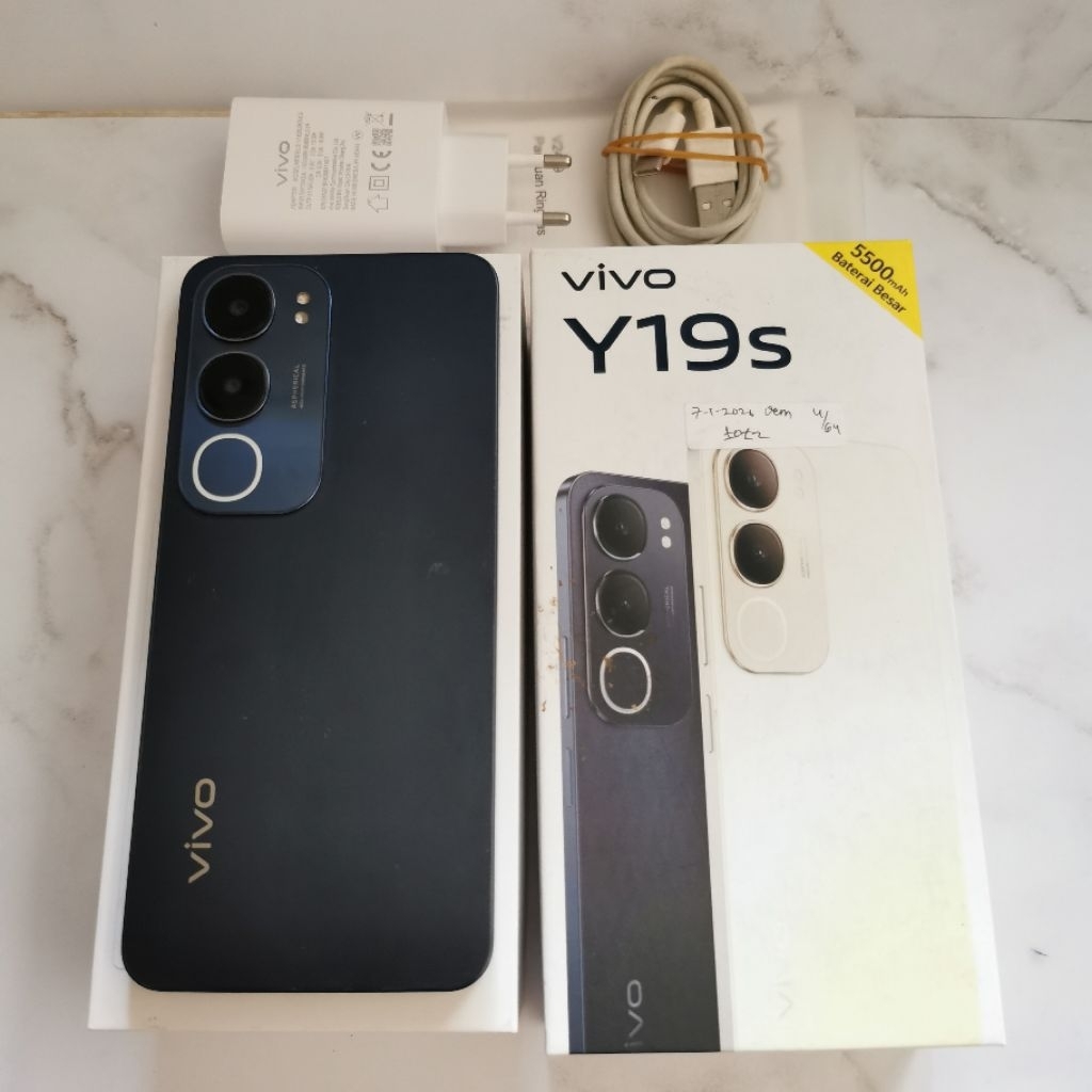 Vivo Y19s ram 4GB 64GB Bekas - Fullset Resmi - second