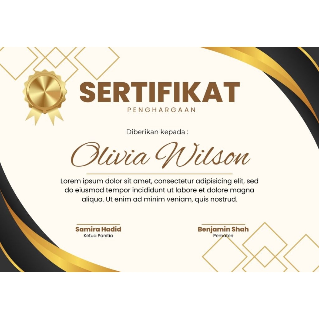 SERTIFIKAT/ PIAGAM PENGHARGAAN