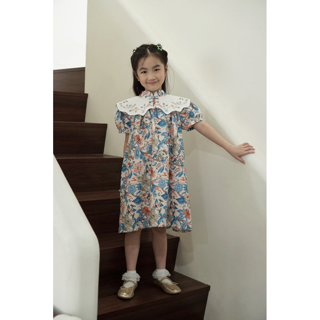BATIK KEPIK | Chamomile dress batik anak / dress anak CNY