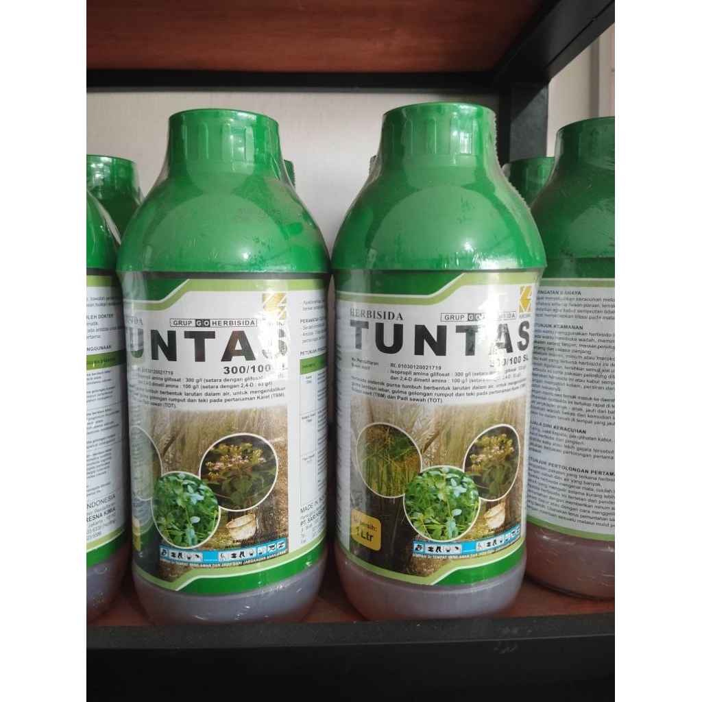 Pembasmi Rumput / Herbisida Tuntas 1L dengan 2 bahan aktif lebih ampuh