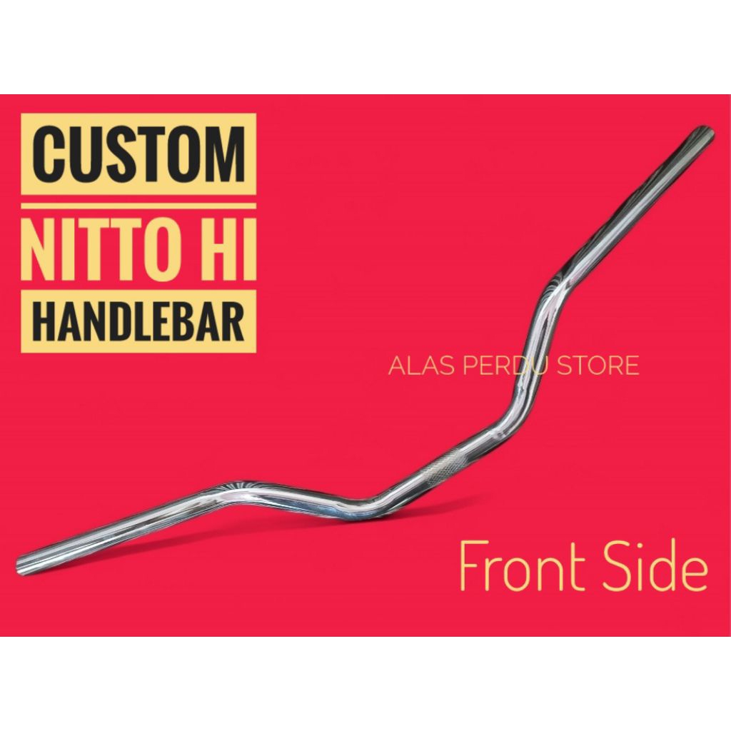 Custom Nitto Hi Bar / Nitto Hi Handlebar / Handlebar Federal Hi Bar / stang sepeda federal klasik co