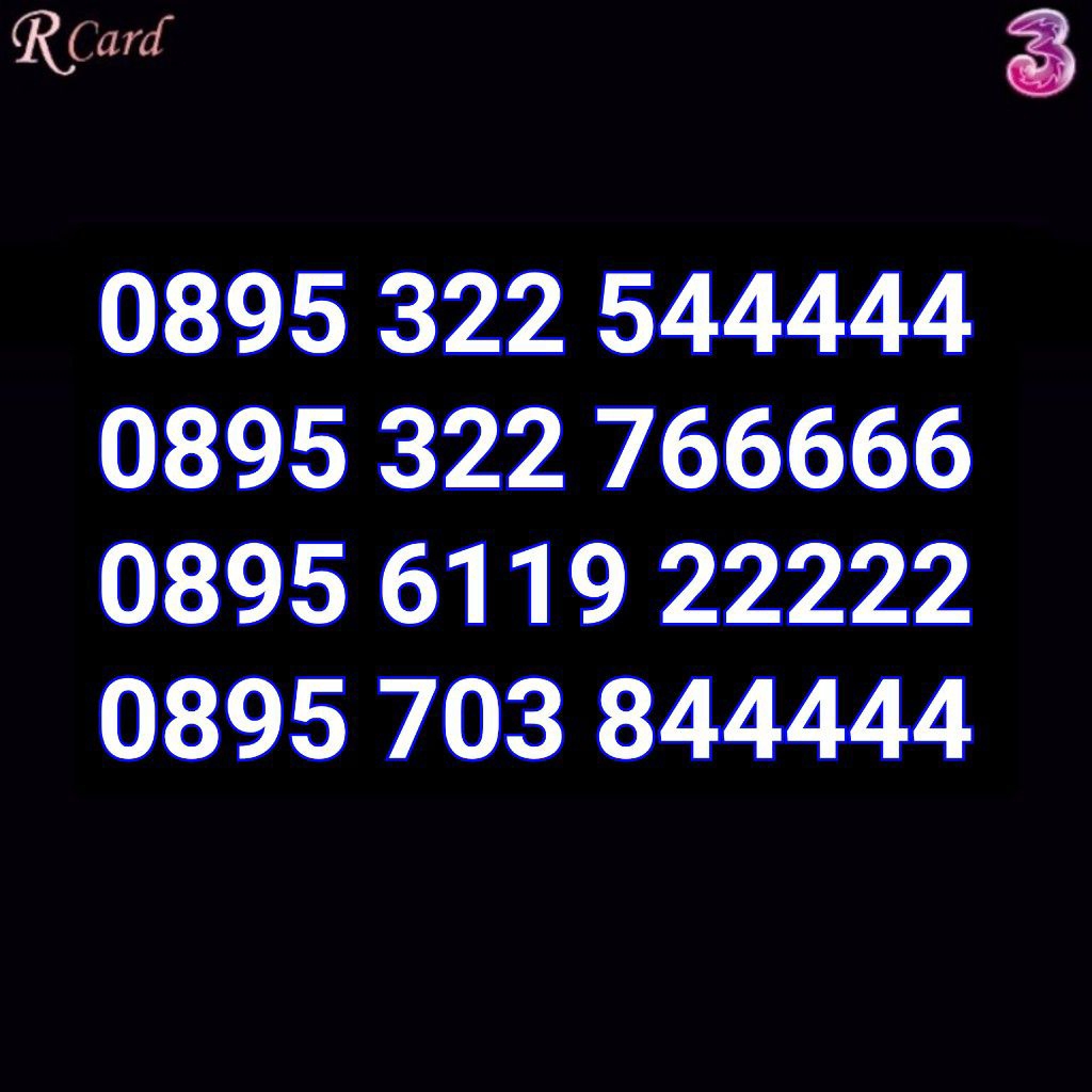 Perdana Nomor Cantik Three Tri Panca Rapi 22222 44444 66666