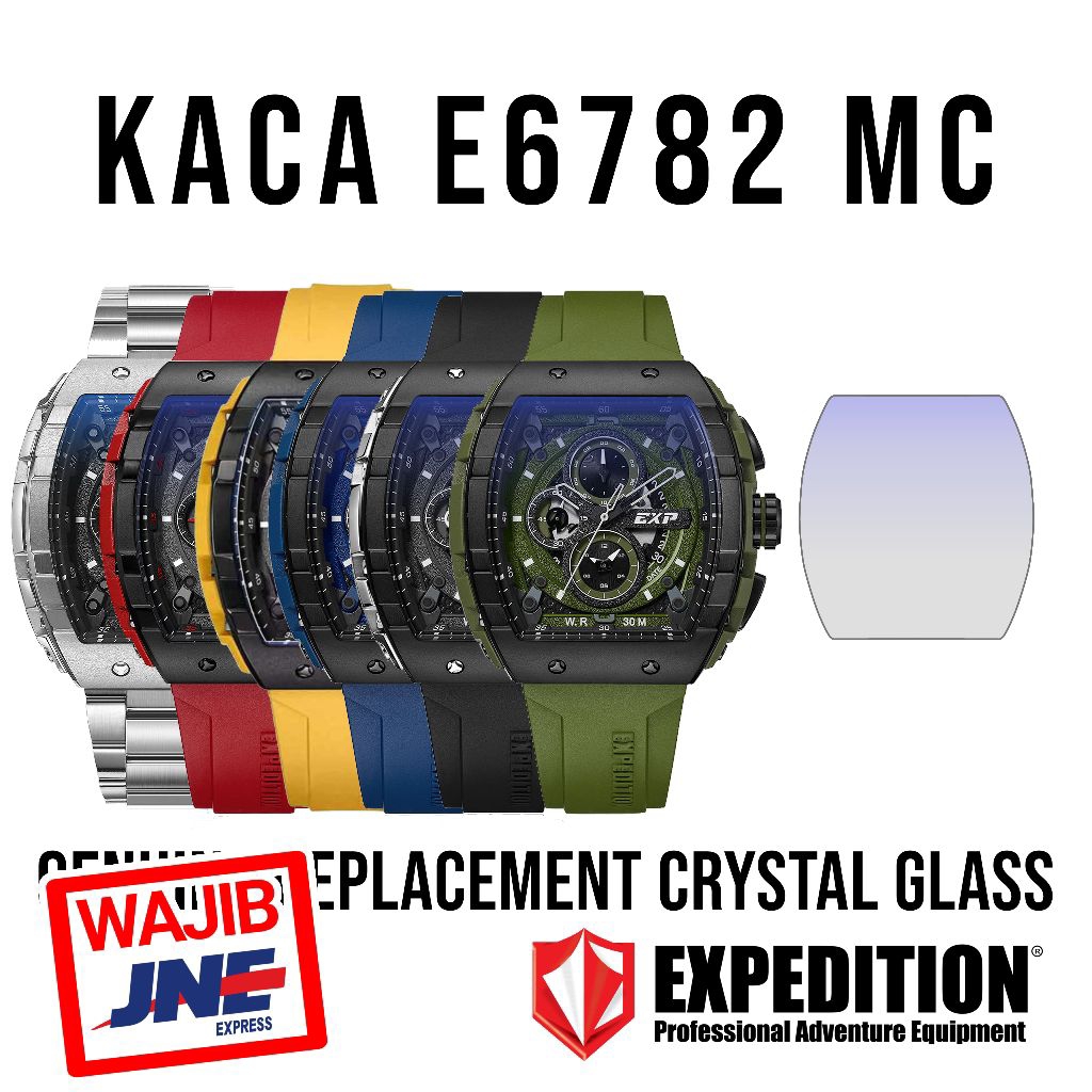 KACA JAM TANGAN EXPEDITION ORIGINAL E6782MC E 6782 MC 6782M 6782MC E6782 E6782M