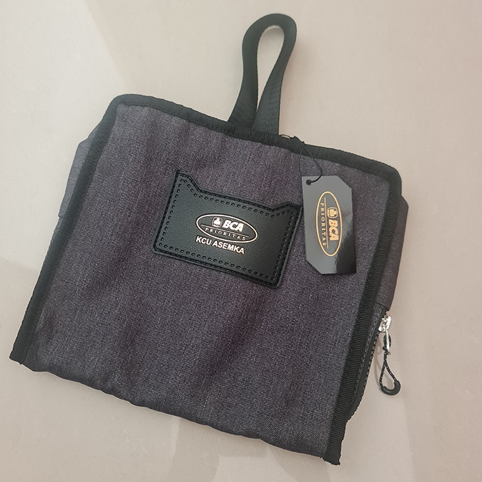 Souvenir BCA Prioritas Organizer Pouch Travel Multifungsi Praktis Stylish