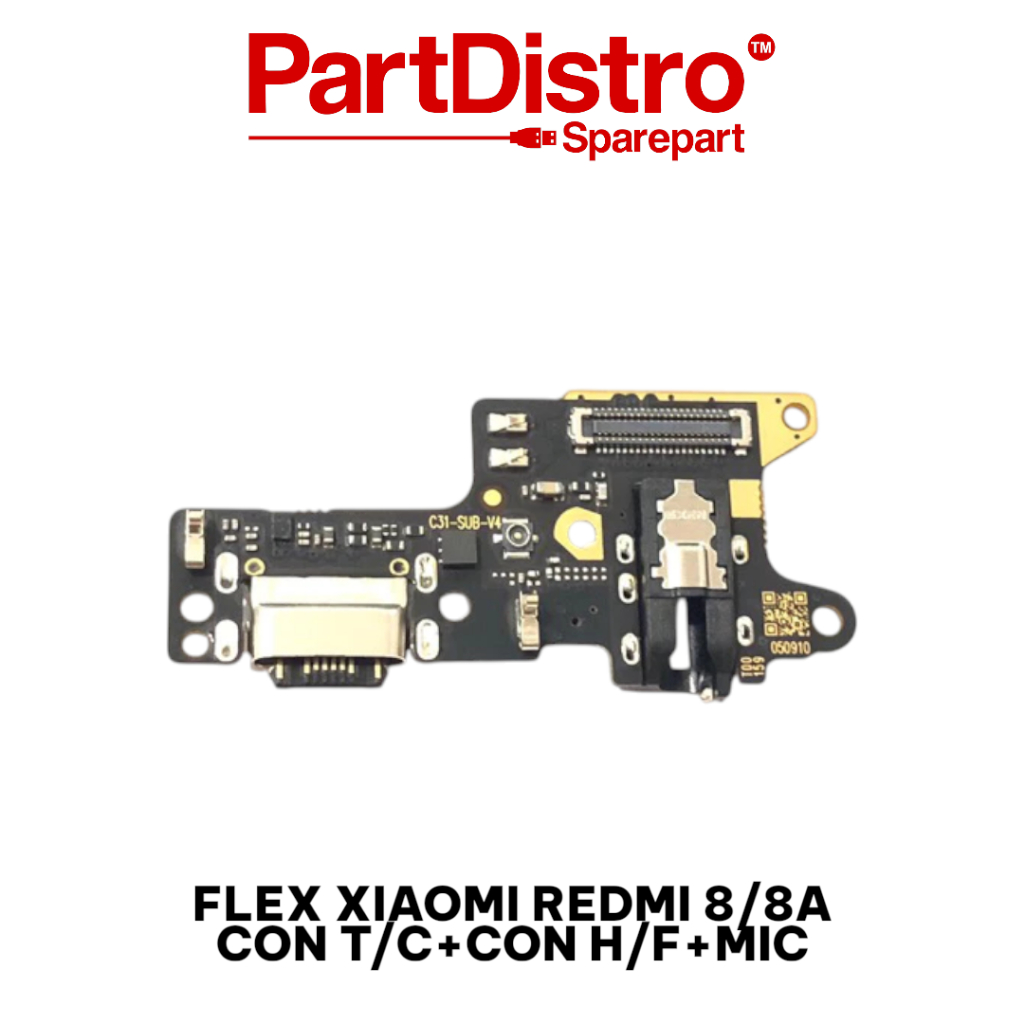 BOARD CONNECTOR CHARGER XIAOMI REDMI 8 / PCB KONEKTOR CAS REDMI 8A - ORI + IC MEETOO