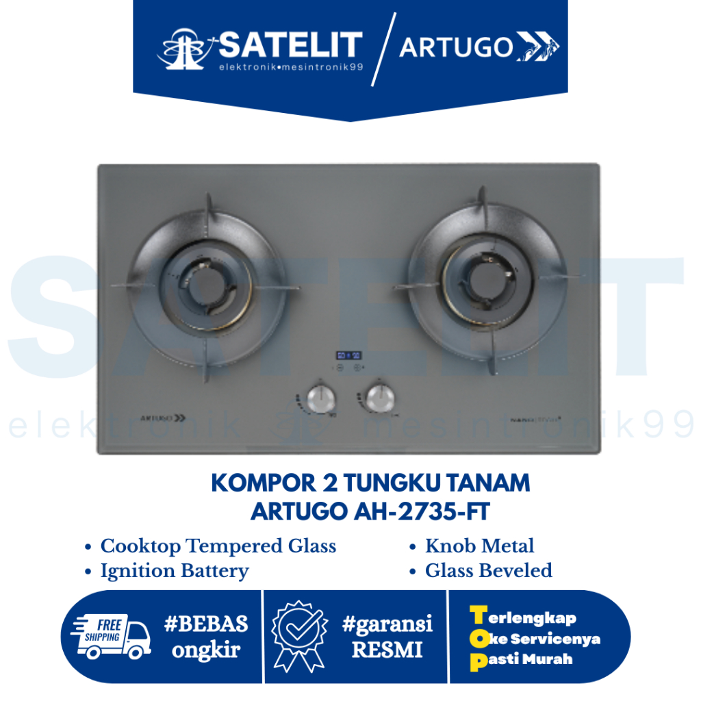 KOMPOR 2 TUNGKU TANAM ARTUGO AH-2735-FT