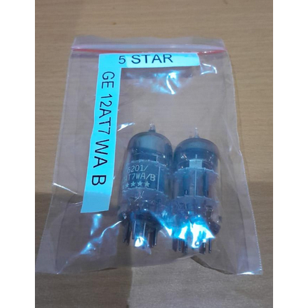 Vacum Tube General Electric GE 12AT7 WA B - 5 Star 1 Set (2Pcs)