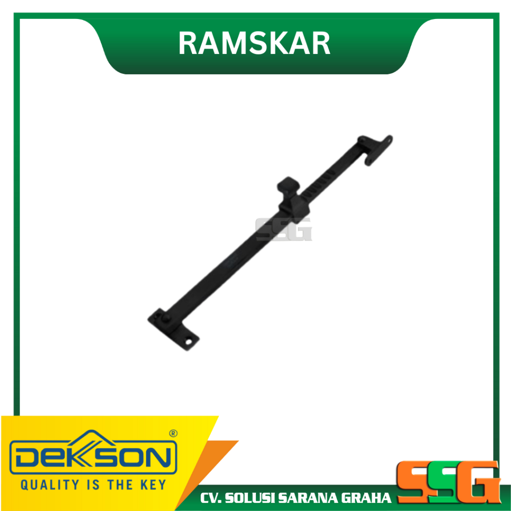 DEKKSON LAMSKAR PENGAIT JENDELA ADJUSTABLE SQ 001 MATT BLACK