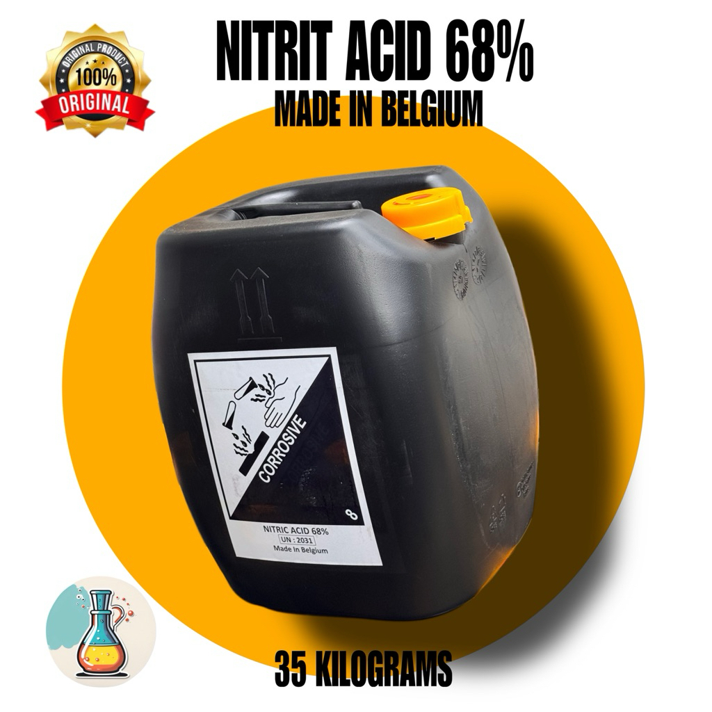 NITRIT ACID 68% HNO3 | MADE IN BELGIUM | PROFESSIONAL USE | ORIGINAL PRODUCT AND NEW