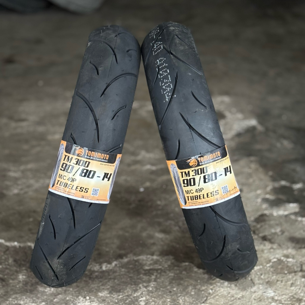 BAN TUBLES TOMIMOTO TM300 90/80 R14 BAN TOMIMOTO MATIC BAN MOTOR TUBLES TOMIMOTO 90/80 14 BAN MOTOR 