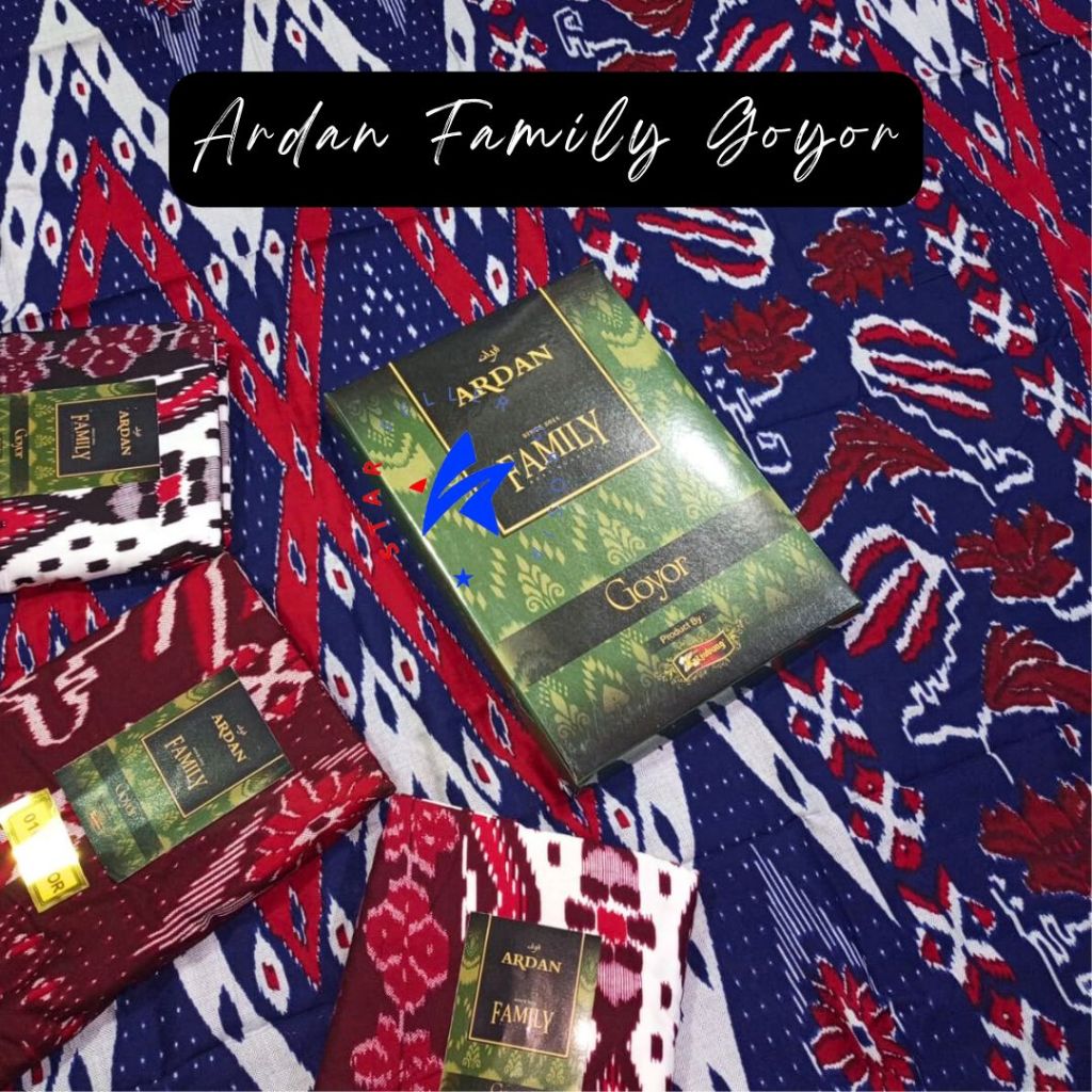 Grosir Isi 10 Pcs - Sarung Ardan Family Goyor Printing Rayon Super MURAH GROSIR & ECER STARSELLER