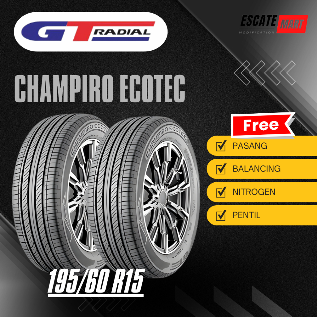 GT Radial Champiro Ecotec 195/60 R15 - Ban Mobil Champiro Ecotec 195 60 15
