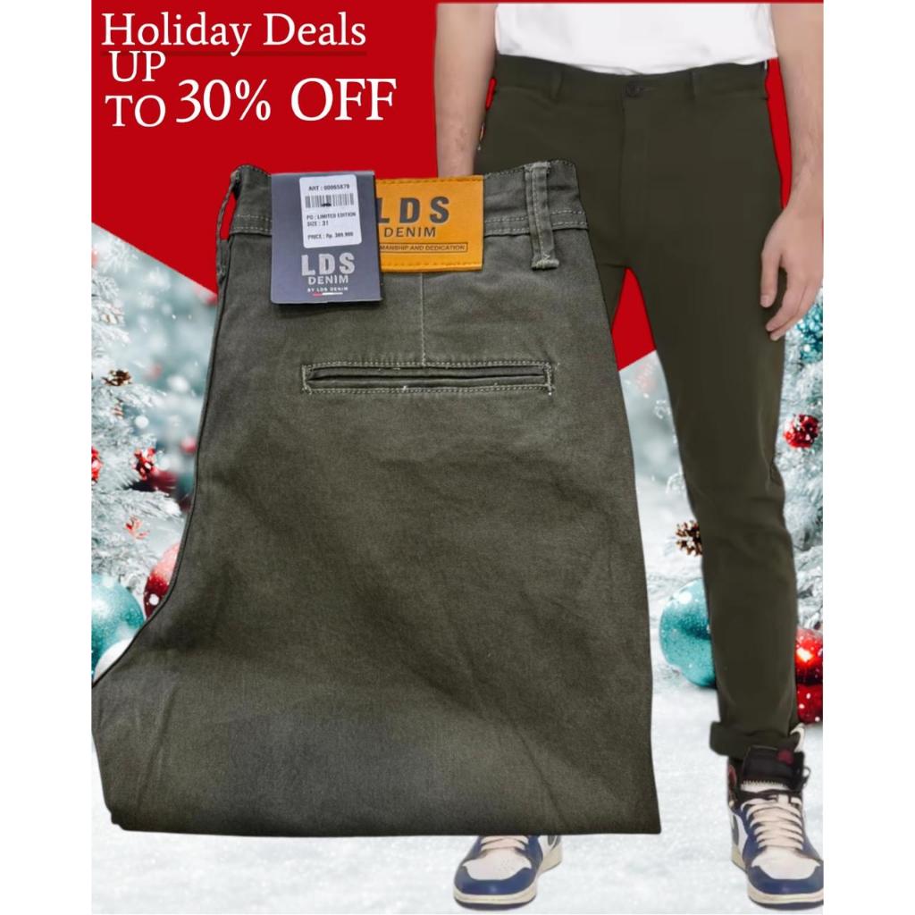 PROMO LDS CELANA CHINO GRAY DRAGON PREMIUM REAL PICTURE