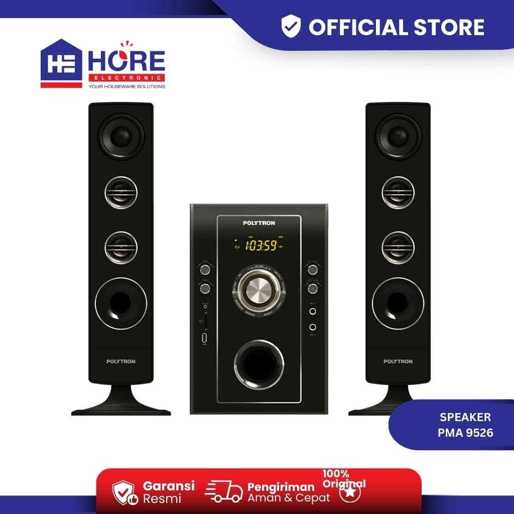 SPEAKER POLYTRON PMA 9526 / POLYTRON BLUETOOTH SPEAKER MULTIMEDIA KARAOKE PMA 9526