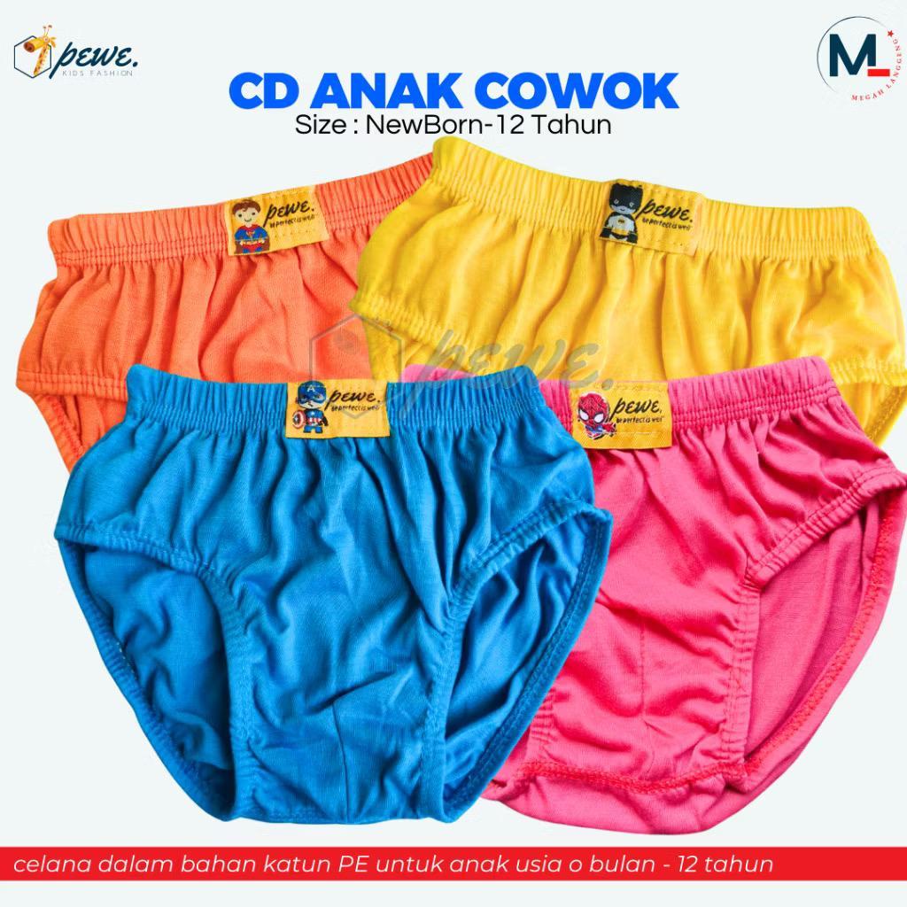 1pcs CD Anak Laki laki Celana Dalam Polos Anak Cowok MOBIL- clana dalam anak cowo - Celana Dalam Ana