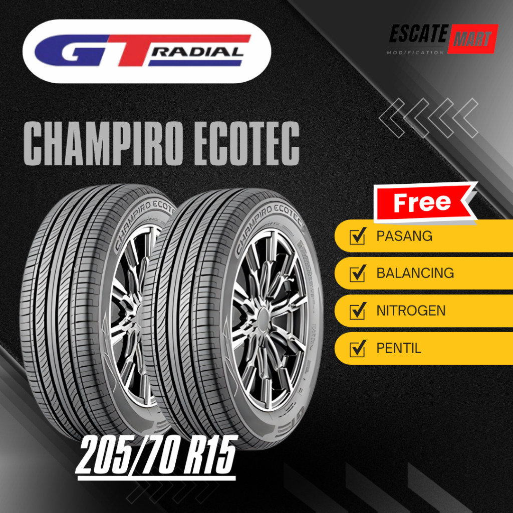 GT Radial Champiro Ecotec 205/70 R15 - Ban Motor Champiro Ecotec 205 70 R15