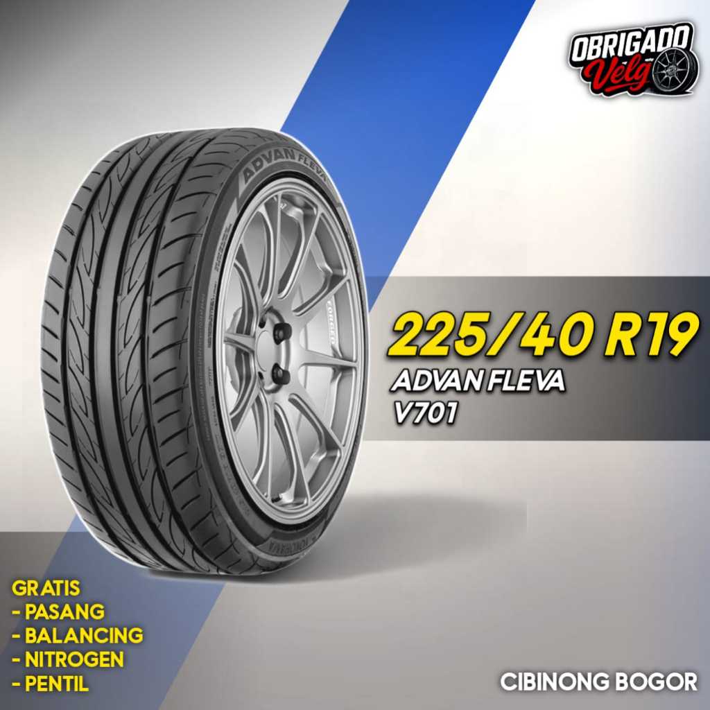 Ban Yokohama Advan Fleva 225 40 r19 V701 ring 19 - Made in Japan Original / Obrigado Velg