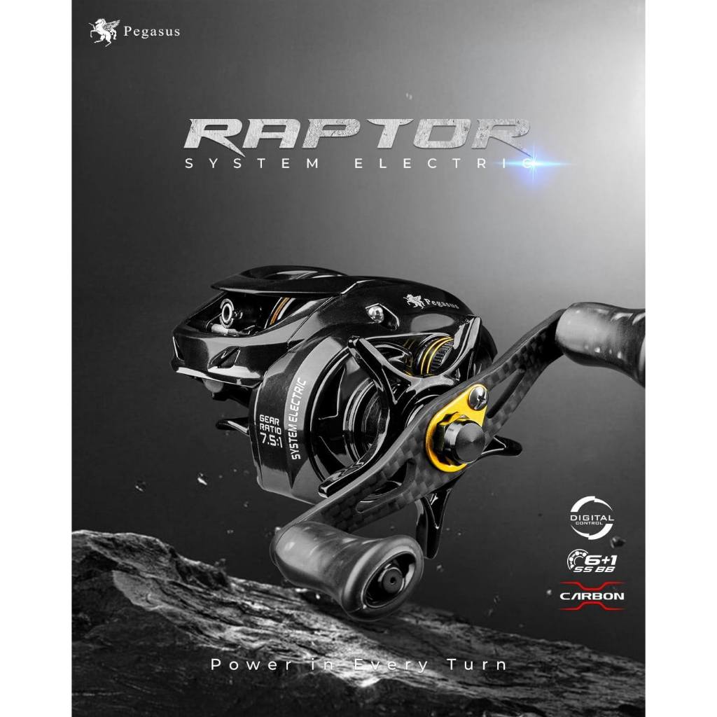 Reel BC / BAITCASTING PEGASUS RAPTOR DC (DIGITAL CONTROL)