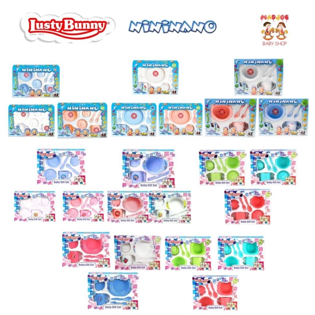 Nininano Feeding set Small 5in1 NN-8001, NN-8002, NN-8003, NN-8004 Medium 6in1 NN-8101 Medium 7in1 N