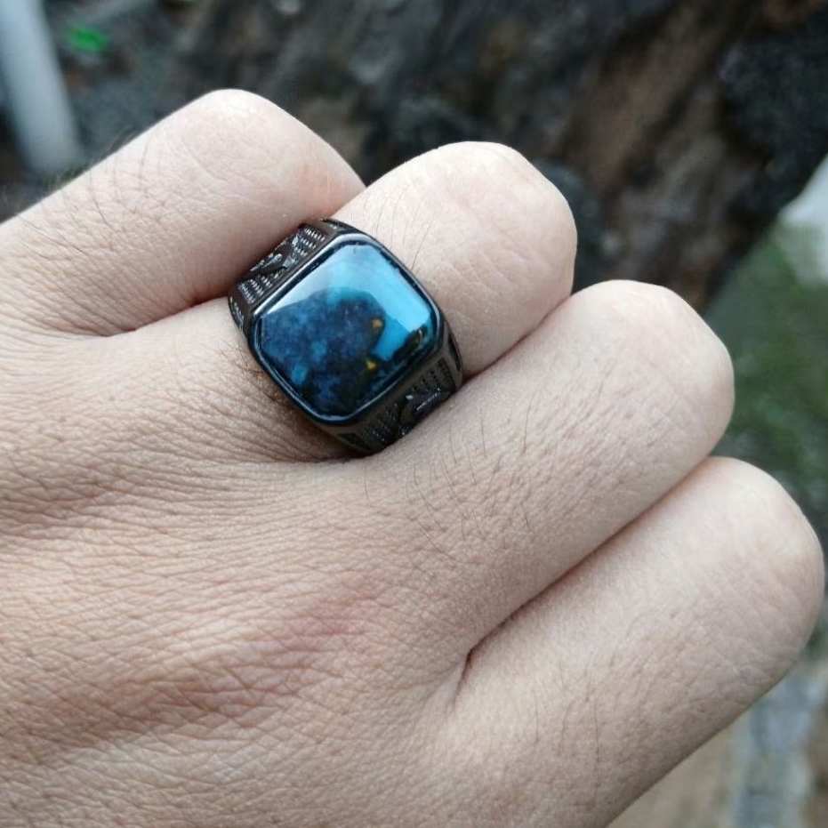 cincin bacan kembang kotak natural elegan