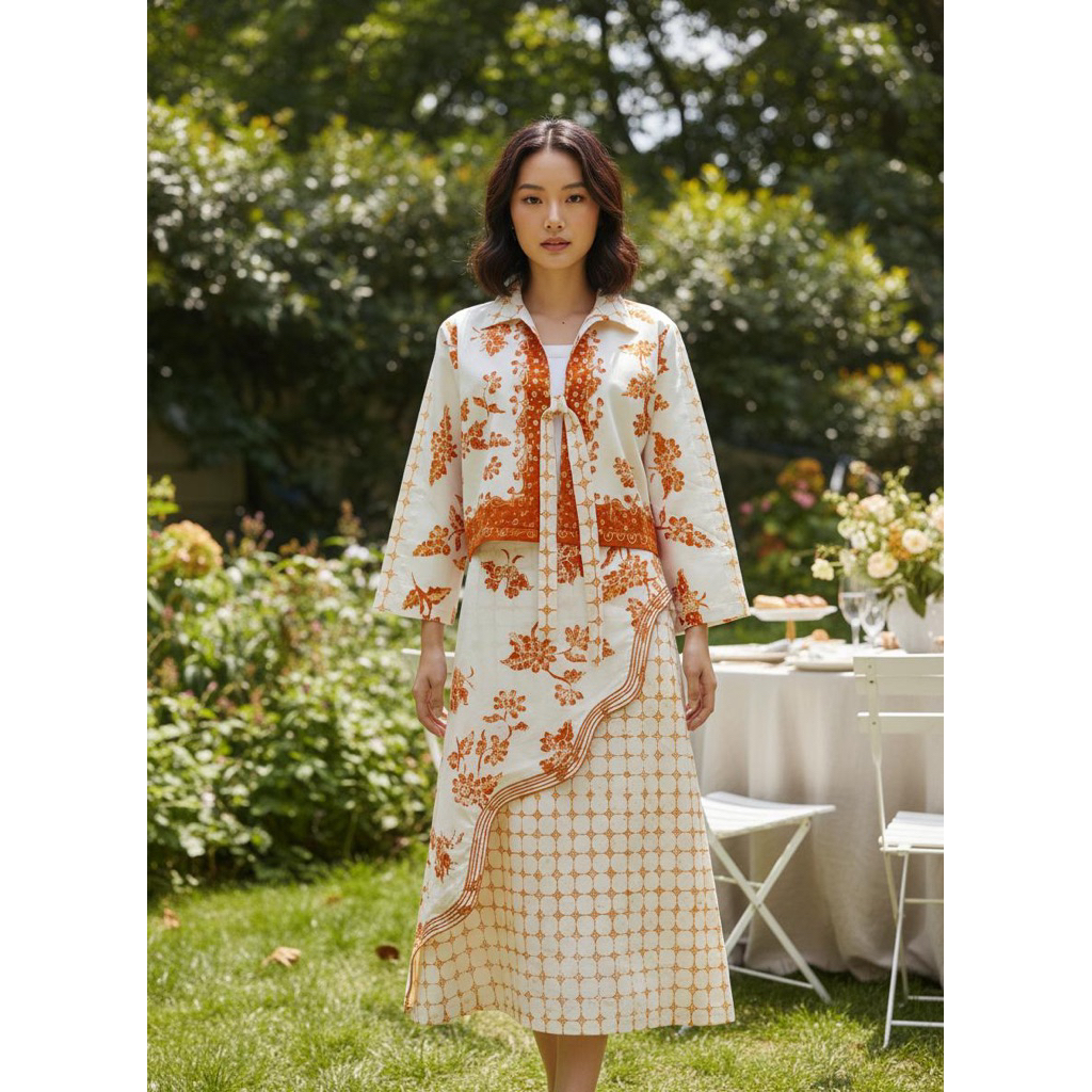 Outer batik tulis wanita lengan panjang