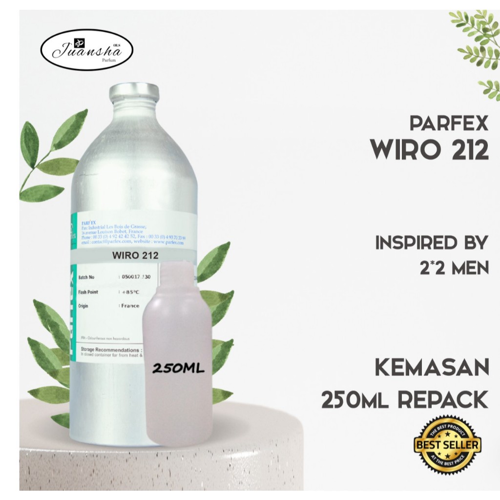 BIBIT PARFUM MURNI WIRO 212 | PARFEX 250ML REPACK