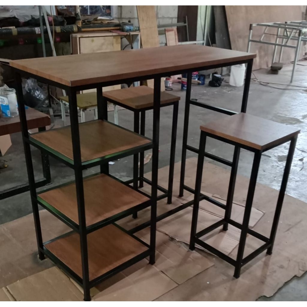 Minibar Cafe Minimalis Meja Makan Modern 2 kursi