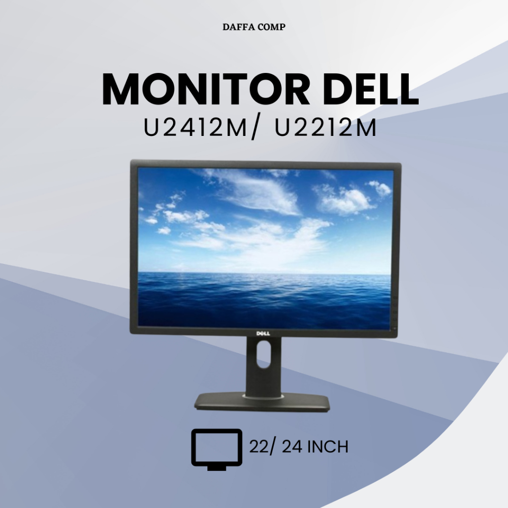 Monitor LED DELL U2412M Ultrashap Second Mulus Layar 22 Inch / 24 inch