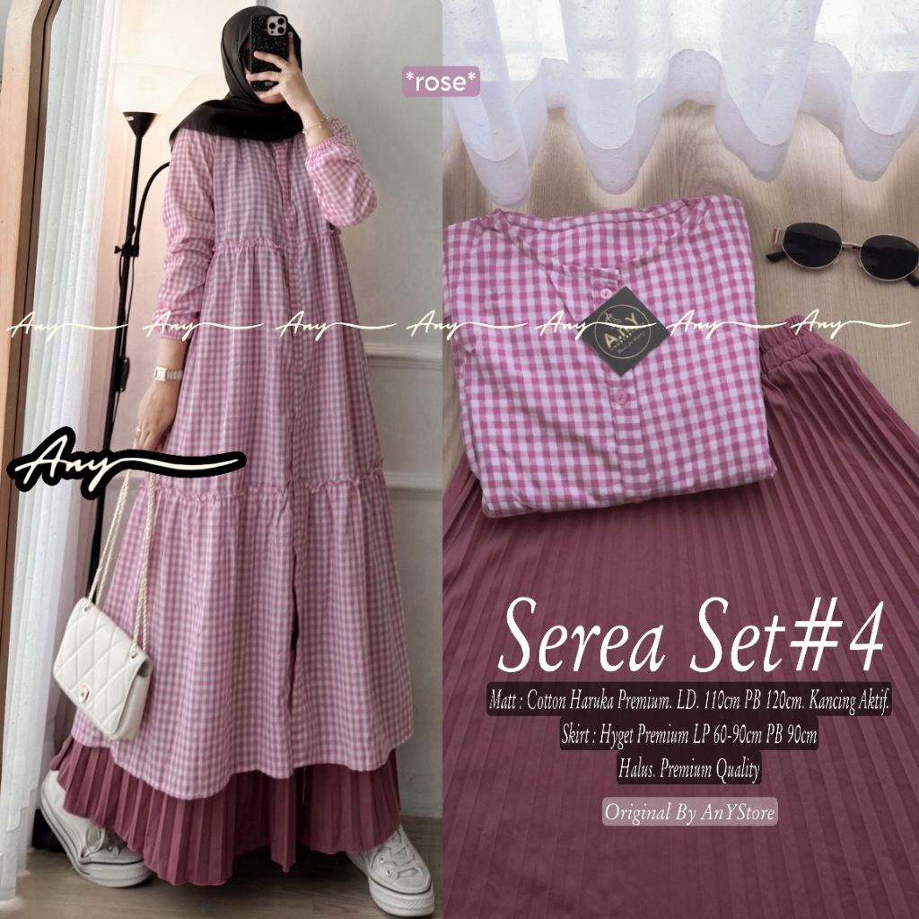 Zaskia #59 Tifana #4 Pinkan #5 #7 Megan Arla #2 Sonia Nuka Fieta Serea #1 #3 #4 Set setelan tunik da