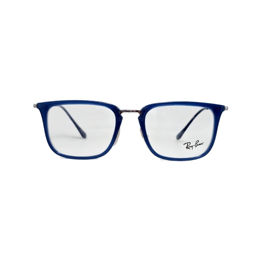 Frame Kacamata Rayban original Rb7141 5752 52-20-150 Shiny Blue