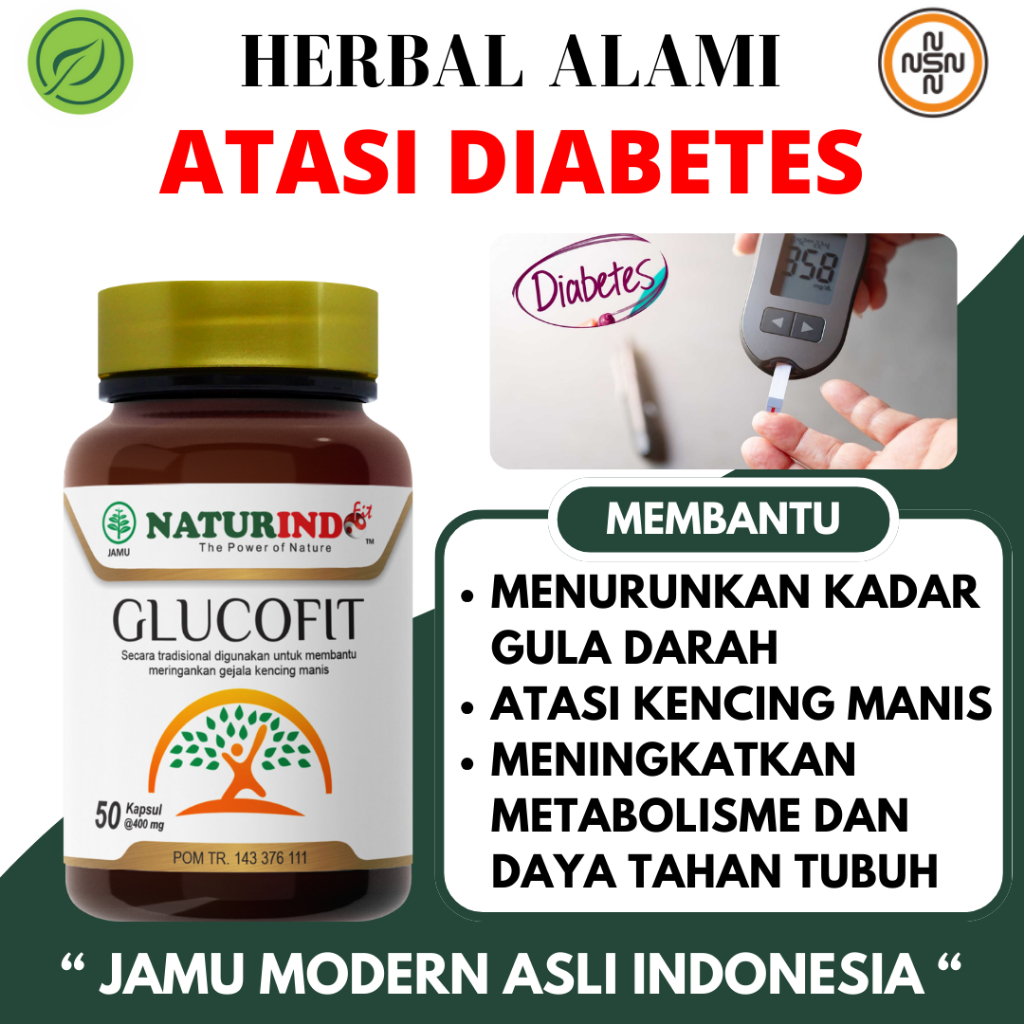 Glucofit Obat Herbal Diabetes BPOM Obat Herbal Diabetes Glucofit BPOM Turunkan Gula Naturindo