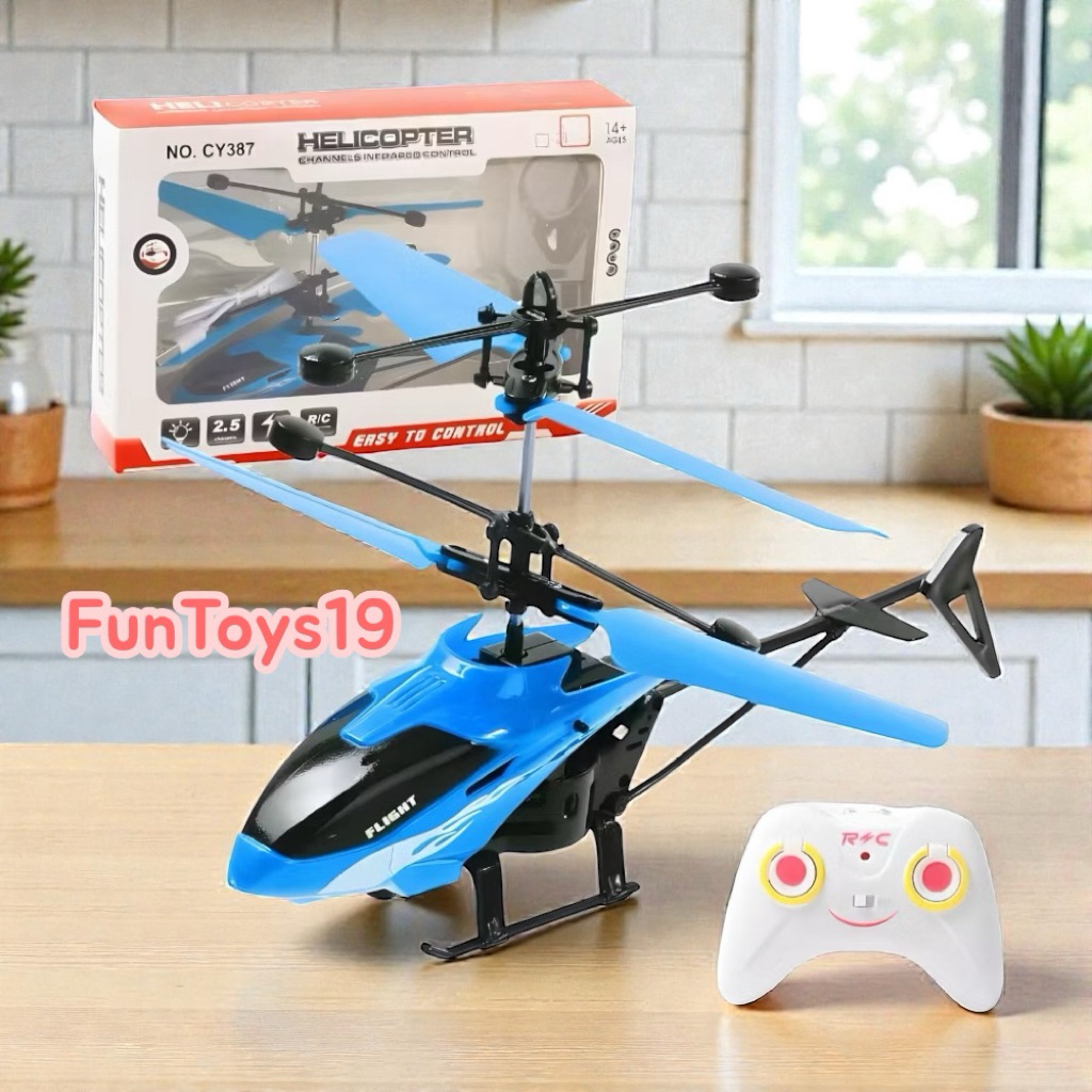Mainan Anak Helicopter Remote Control / Helikopter RC / Mainan Melatih Fokus Anak Terbangkan Helikop