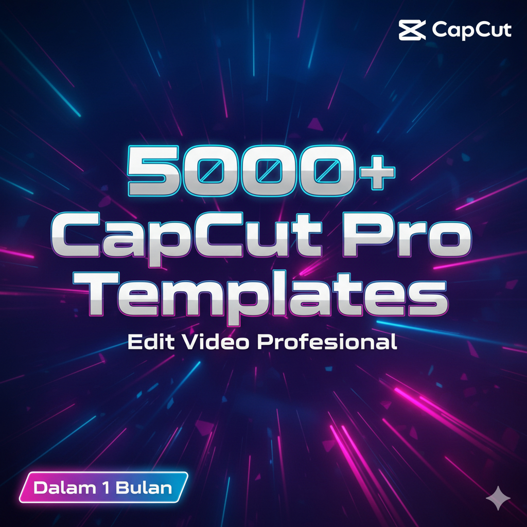 [1 Tahun - 6 Bulan] Kelas Capcut Pro 1 Bulan | Mahir Editing Video Dalam 1 Tahun Pemula