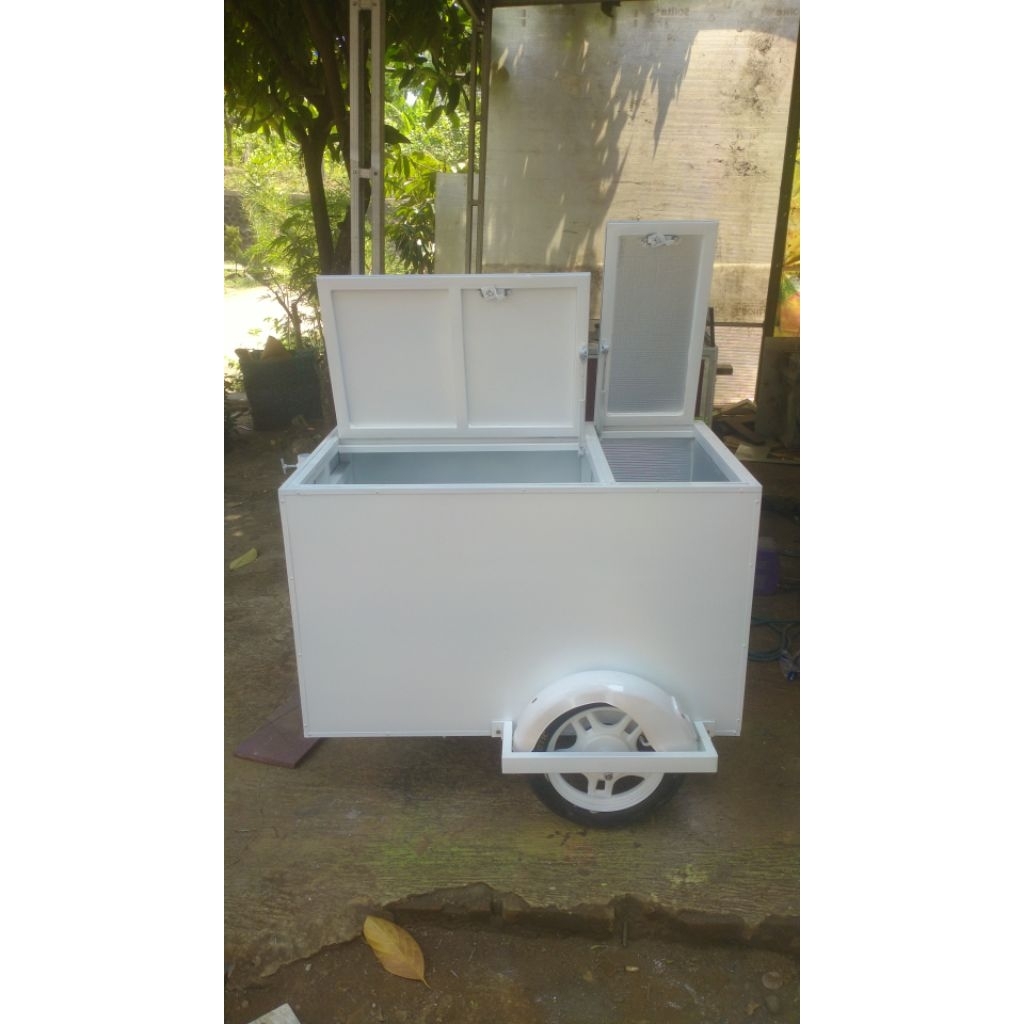 gerobak jualan kekinian tarik motor