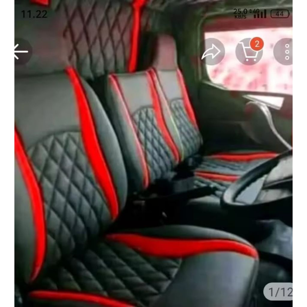 BUNGKUS/SARUNG JOK CANTER TRUK FULL BUSA 1 SET KANAN KIRI