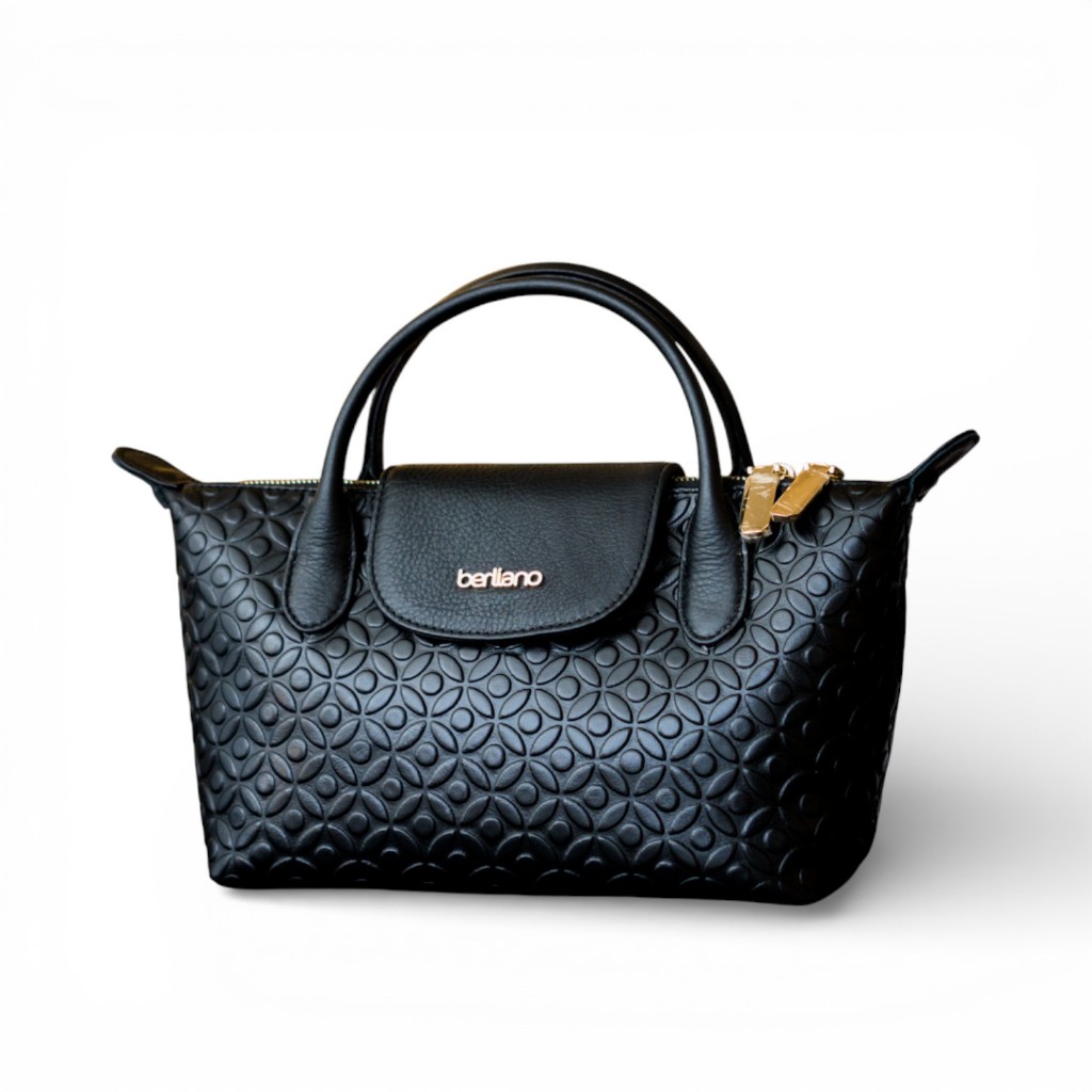 Berliano Leather Carina Small New 24 -  Tas Selempang Bahu Wanita Kulit Sapi Asli Motif Batik Indone