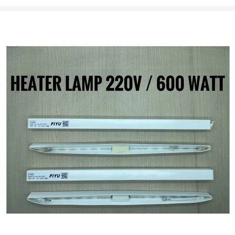 Heater Lamp Lampu Pemanas Curing Sablon 220v / 600watt. 40cm (Harga per pcs)