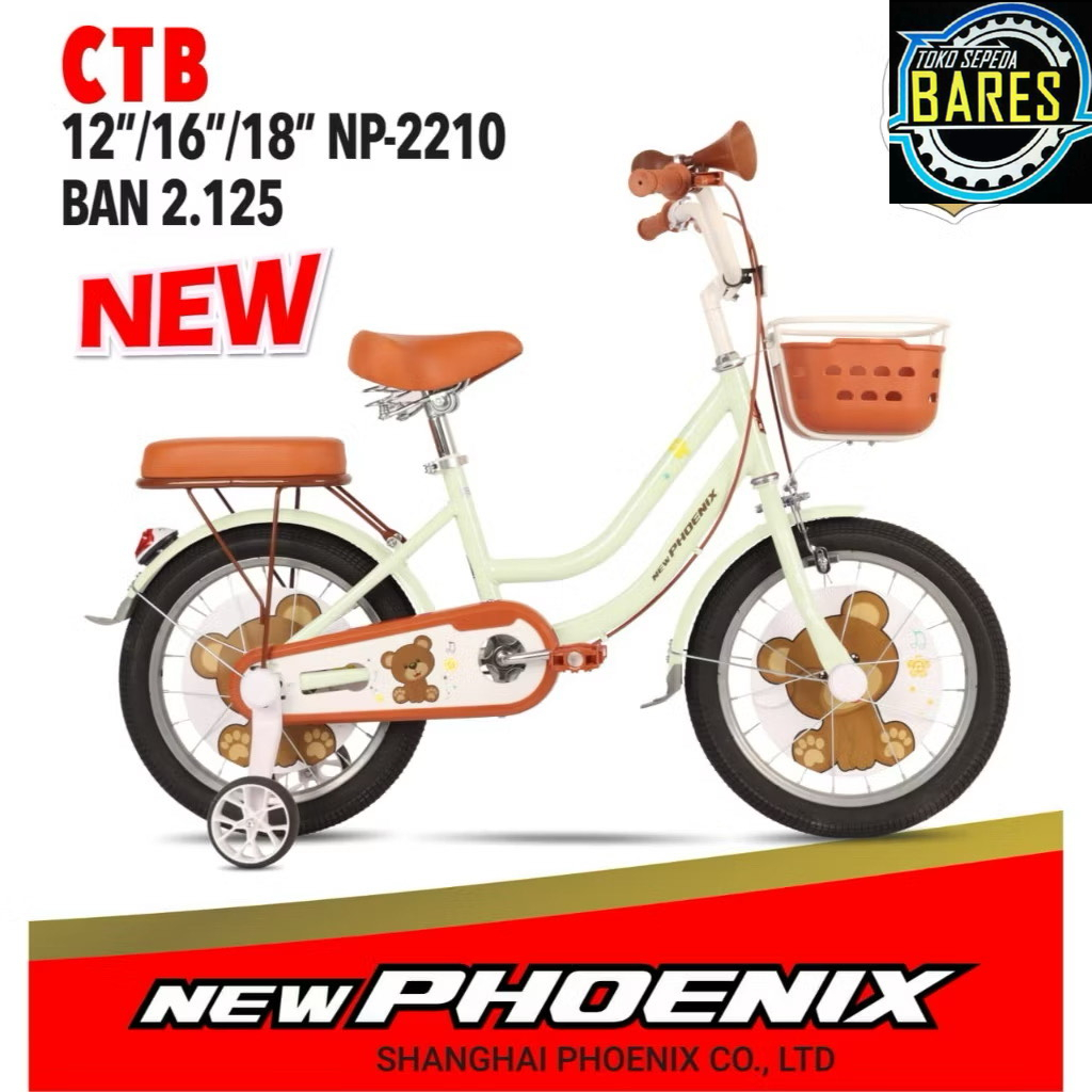 Sepeda Mini Anak 12 / 16 / 18 Phoenix NP-2207 / NP-2210 Star